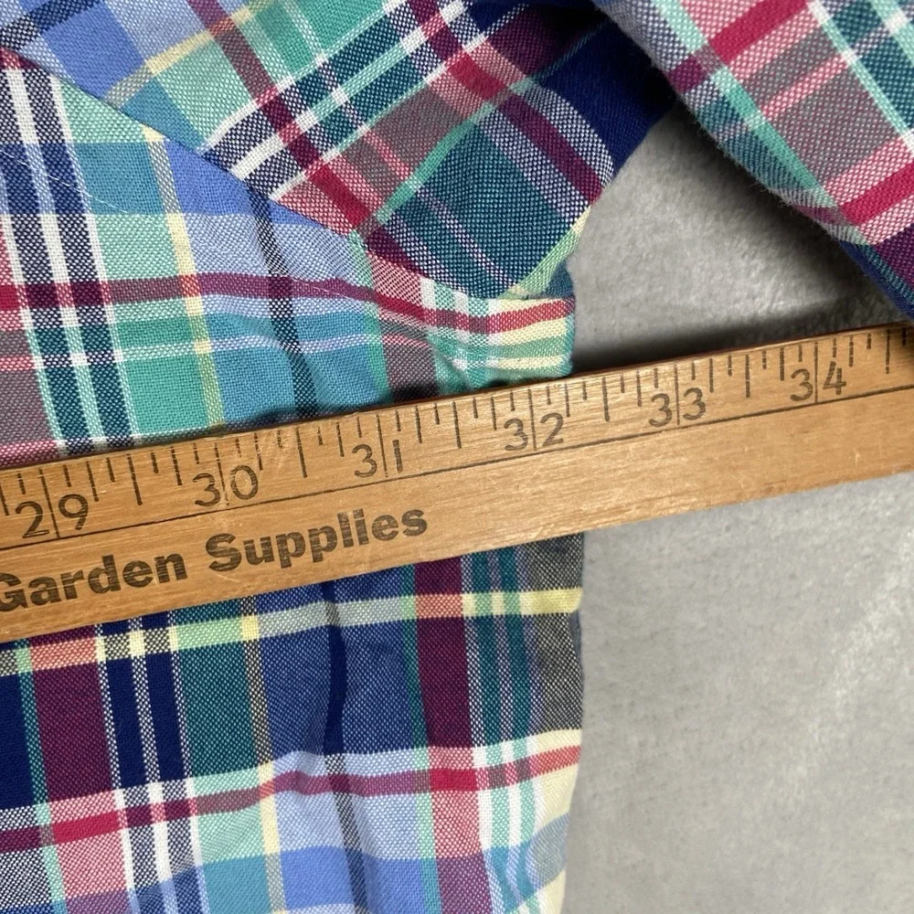 Ralph Lauren Shirt Mens 4XB Button Down Flesh Pony Plaid Oxford Big Tall Casual